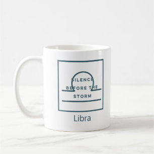 Weegblad Zodiab Sign Fun Quote Blue Text Birthday Koffiemok