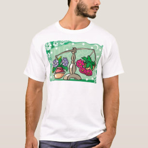 Weegbloemen van Floral Libra Scales T-shirt