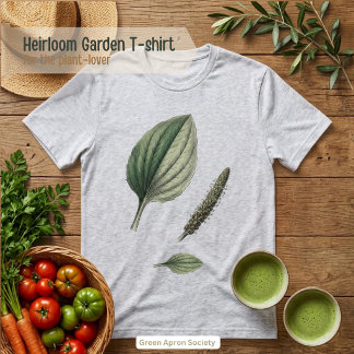 Weegbreeblad botanisch specimen Tri-Blend shirt
