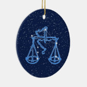 Weegconstellatie en dierentuin met sterren keramisch ornament (Rechts)