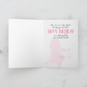 Weegdag voor haar roze 24 en 23 okt. kaart (Binnen)