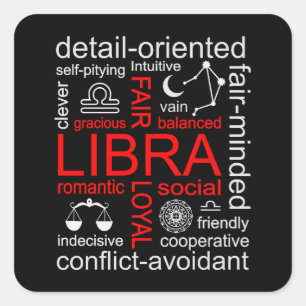 Weegdierenteken Vierkante Sticker