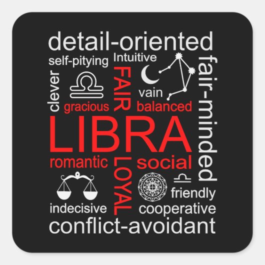 Weegdierenteken Vierkante Sticker (Voorkant)