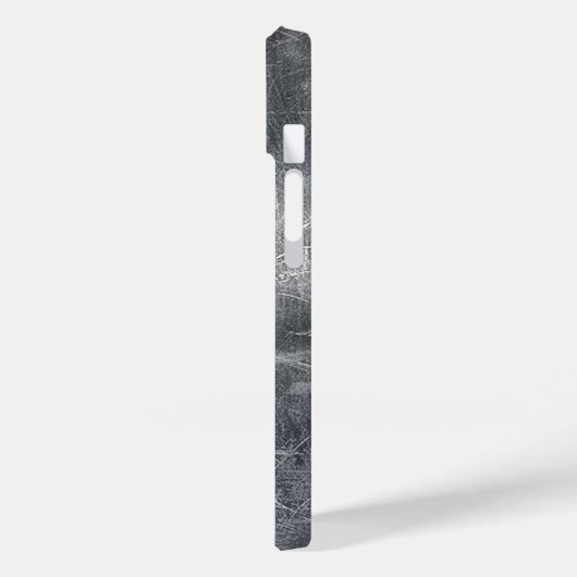 Weegdierentuin, teken in zilvergrunge staalstijl Case-Mate iPhone case (Achterkant / Links)