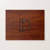 Weegdierentuin tekenen op Mahogany Style Print Legpuzzel (Horizontaal)