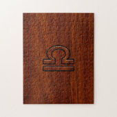 Weegdierentuin tekenen op Mahogany Style Print Legpuzzel (Verticaal)