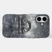 Weegdiersymbool voor industrieel staal Case-Mate iPhone case (Achterkant (horizontaal))