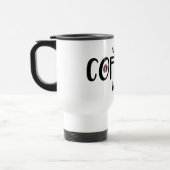 Weegkoffie (één) - Ban - Wit reizen/Keukenbekertje Reisbeker (Links)