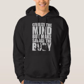 "Weegliften" Motivatie Hoodie (Voorkant)