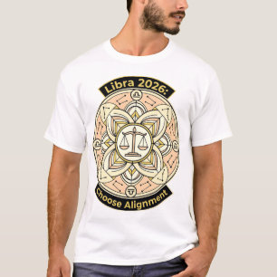 Weegschaal 2026 Dierenriem Weegschaal Mandala – Ev T-shirt