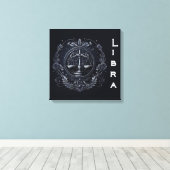 Weegschaal—23-oktober 22 september canvas afdruk (Insitu (Houten vloer))