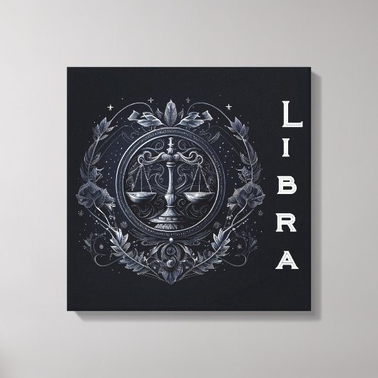 Weegschaal—23-oktober 22 september canvas afdruk (Voorkant)