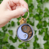 Weegschaal & Aarde Rat Sleutelhanger (Hand)