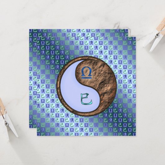 Weegschaal & Aarde Slang Kaart (Voorkant / Achterkant in situ)