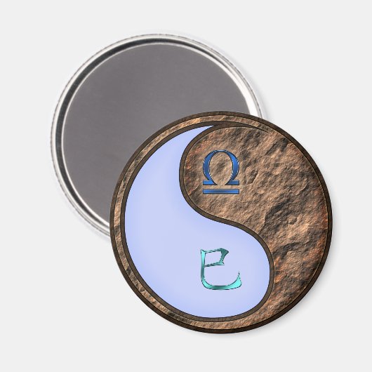 Weegschaal & Aardslang Magneet (Voorkant / Achterkant)