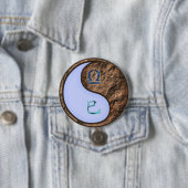 Weegschaal & Aardslang Ronde Button 7,6 Cm (In situ)