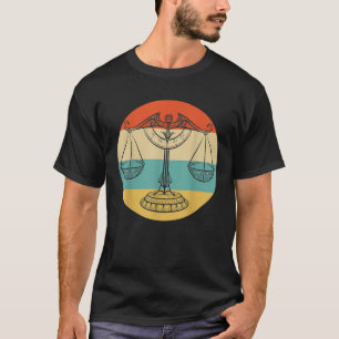 Weegschaal Art Zodiac Sign Astrologie Schaal van r T-shirt