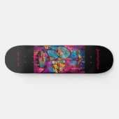 Weegschaal Astrologie Grafitti gepersonaliseerd Skateboard (Horizontaal)