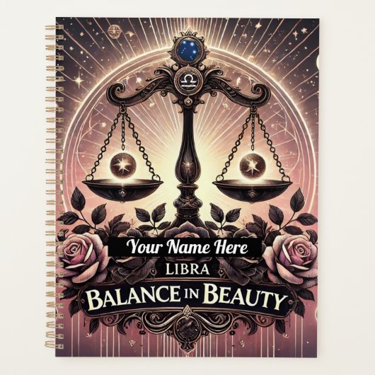 Weegschaal "Balance in Beauty" Planner (Voorkant)