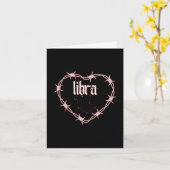 Weegschaal Constellation Gothic Dark Edgy Verjaard Kaart (Gele Bloem)