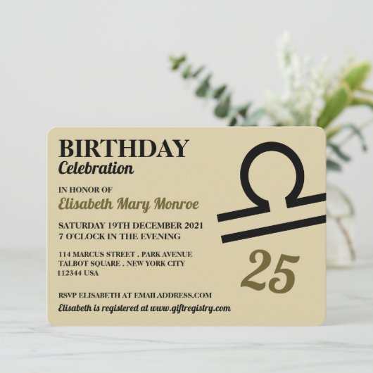 Weegschaal, de weegschaal, sterrenbeeld sterrenbee kaart (Staand voorkant)