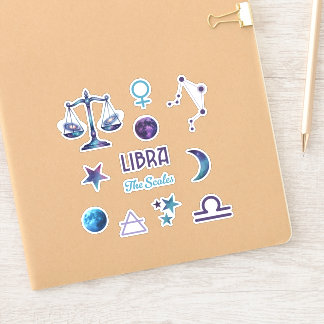 Weegschaal Dierenriem Sticker Collectie