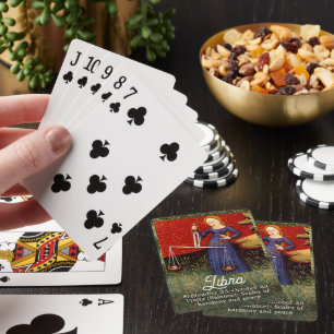  Weegschaal Dierenriem Teken Schalen Pokerkaarten