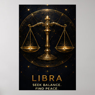 Weegschaal Dierenriem Weegschaal Hemel Astrologie Poster