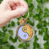 Weegschaal en vuurkonijn sleutelhanger (Hand)