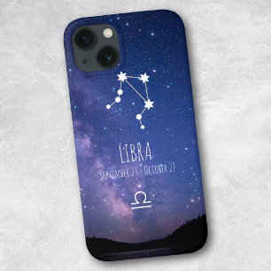 Weegschaal Gepersonaliseerde zodiac-constellatie iPhone 13 Hoesje