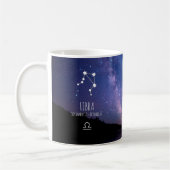 Weegschaal | Gepersonaliseerde zodiac-constellatie Koffiemok (Links)