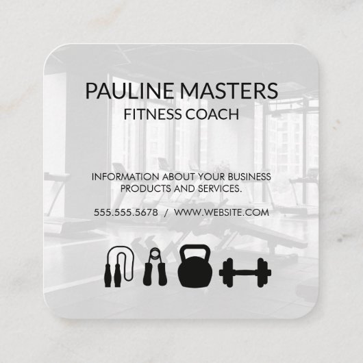 weegschaal | gezondheidsfitness afsprakenkaartje (Achterkant)