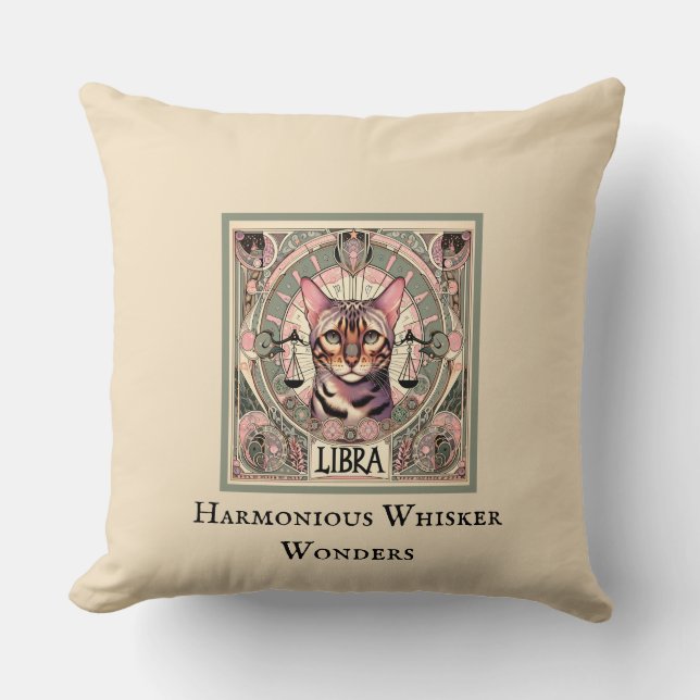 Weegschaal Harmonieuze Whisker wonderen Kussen (Voorkant)