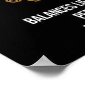 Weegschaal - Horoscoop, Grappig sterrenbeeld Humor Poster (Hoek)