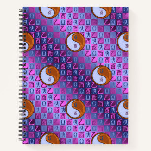 Weegschaal & Houten Haan Notitieboek