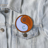 Weegschaal & Houten Slang Ronde Button 7,6 Cm (In situ)