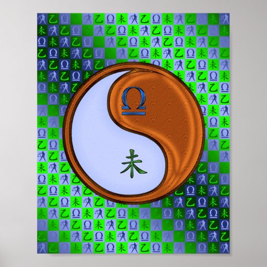 Weegschaal & Houtgeit Poster (Voorkant)