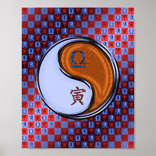 Weegschaal & Houttijger Poster