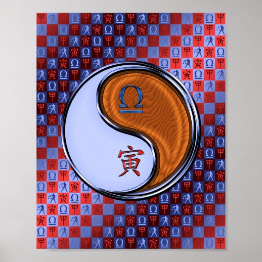 Weegschaal & Houttijger Poster (Voorkant)