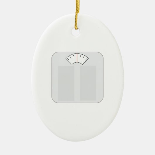 weegschaal keramisch ornament (Voorkant)