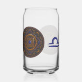 Weegschaal Mandala Blikvorm Glas (Achterkant)