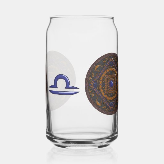 Weegschaal Mandala Blikvorm Glas (Links)