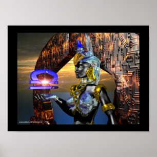 WEEGSCHAAL MET CYBER ATHENA POSTER