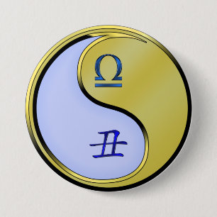 Weegschaal & Metaal Os Ronde Button 7,6 Cm