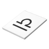 Weegschaal Notitieblok (Gedraaid)