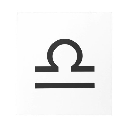Weegschaal Notitieblok (Voorkant)