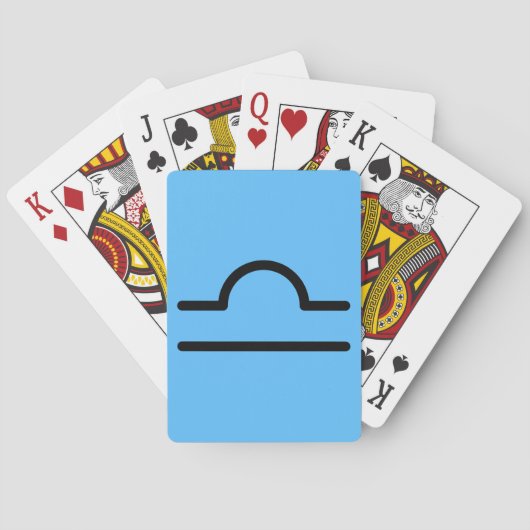 Weegschaal Pokerkaarten (Achterkant)