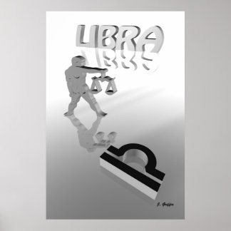 Weegschaal Poster
