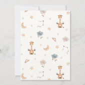 Weegschaal sterrenbeeld baby shower kaart (Achterkant)