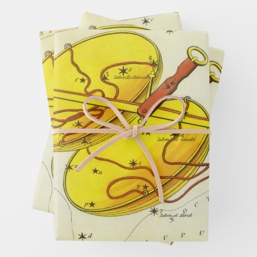 Weegschaal sterrenbeeld Urania's Mirror Inpakpapier Vel (In situ)